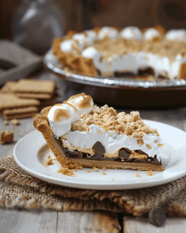 S'mores Pie With Marshmallow Fluff