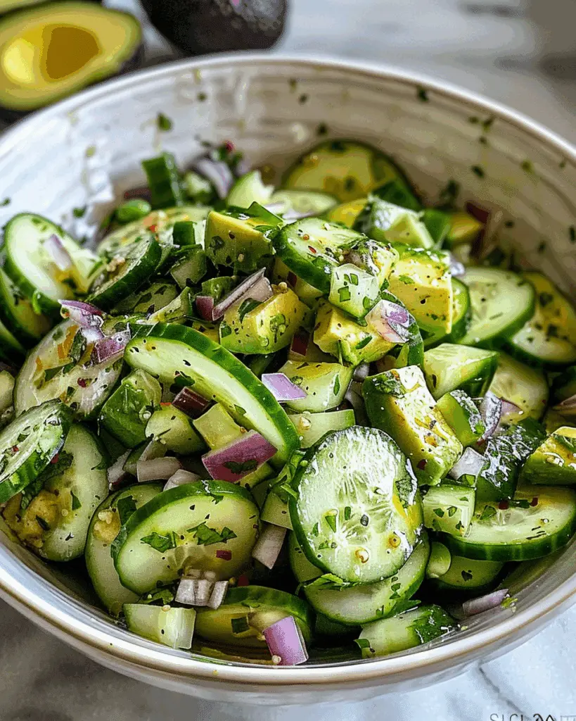 Cucumber Avocado Salad