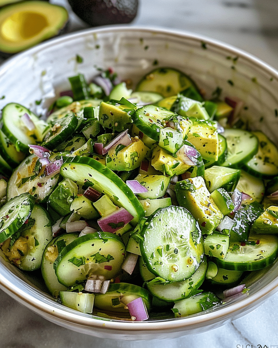Cucumber Avocado Salad