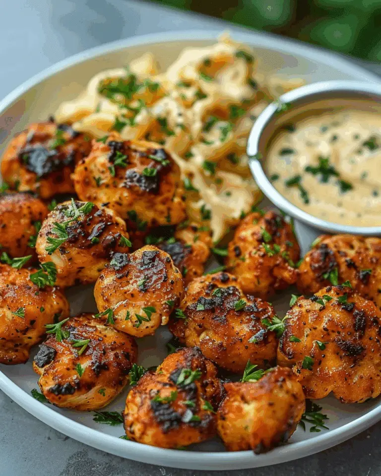 Maple Garlic Chicken Bites with Spicy Cajun Alfredo