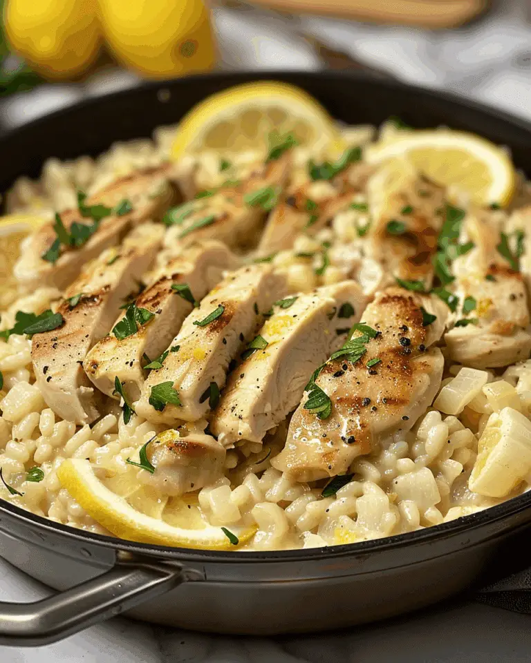 Chicken Risotto with Lemon and Parmesan