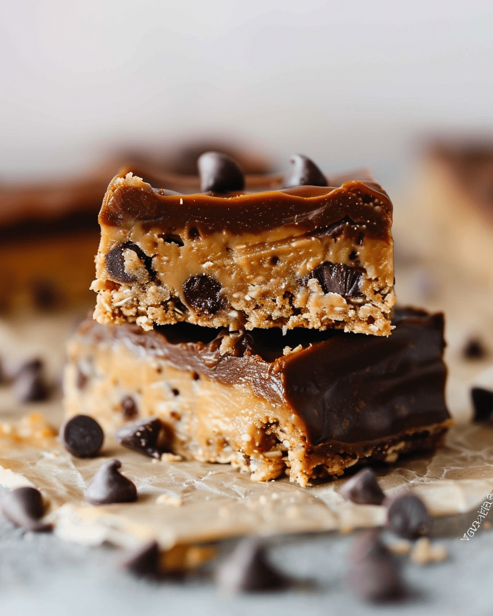 Caramel Cookie Dough Protein Bars