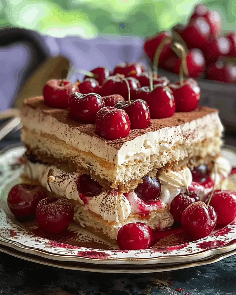 Cherry Tiramisu Dessert