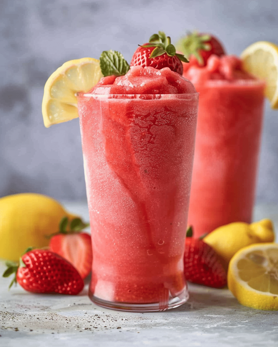 The Best Strawberry Frozen Lemonade Recipe