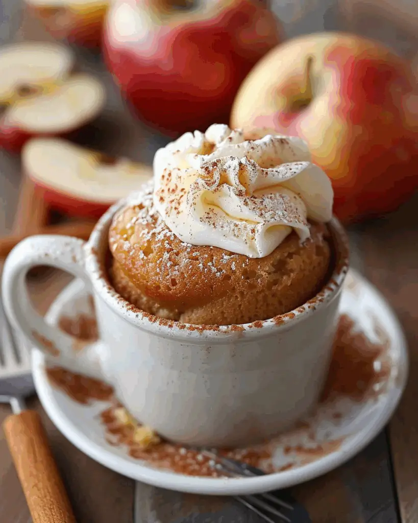 Apple Mug Cake (Gluten-Free, Paleo, Nut-Free Option)