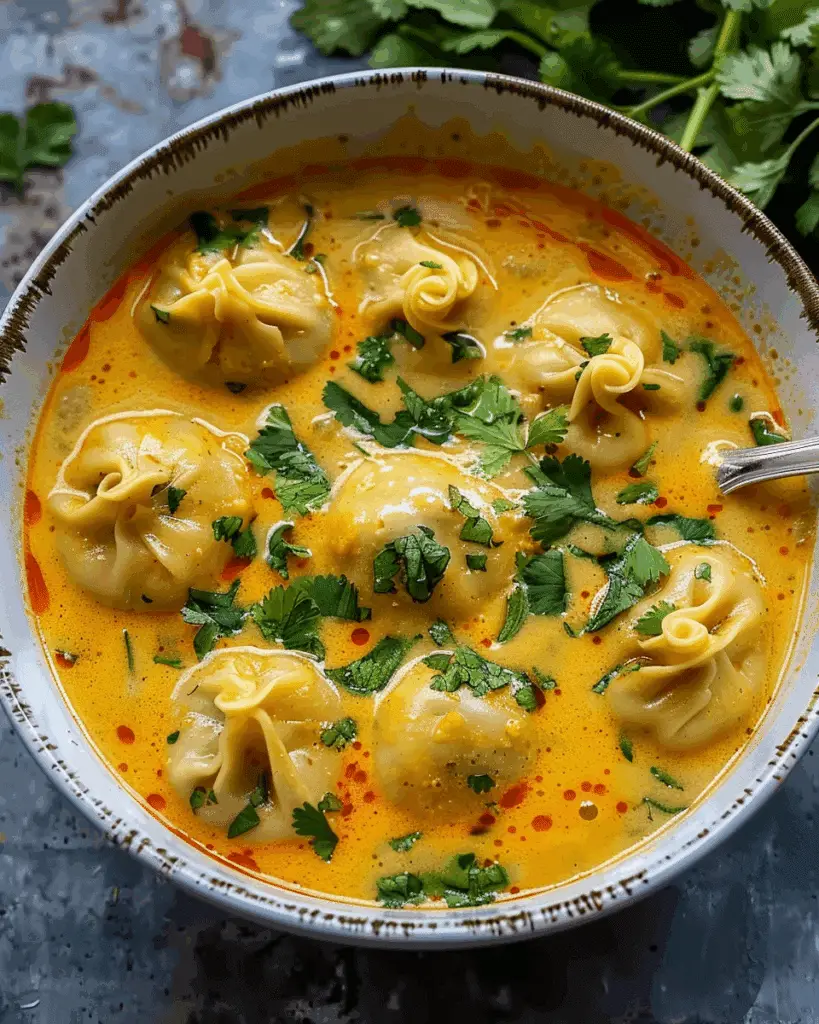 Dumpling Curry Soup