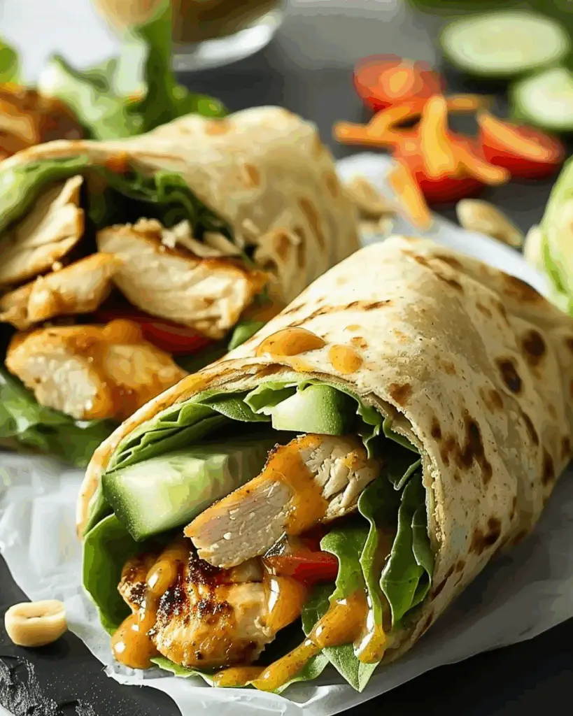 Honey Mustard Chicken Wraps