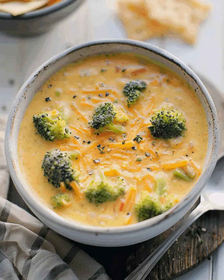 Cheddar Broccoli Soup Recipe
