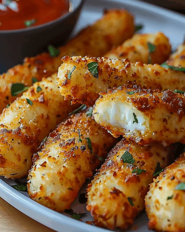 Crispy Air Fryer Mozzarella Sticks