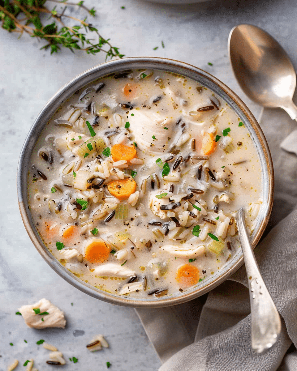 Slow Cooker Chicken and Wild Rice Soup