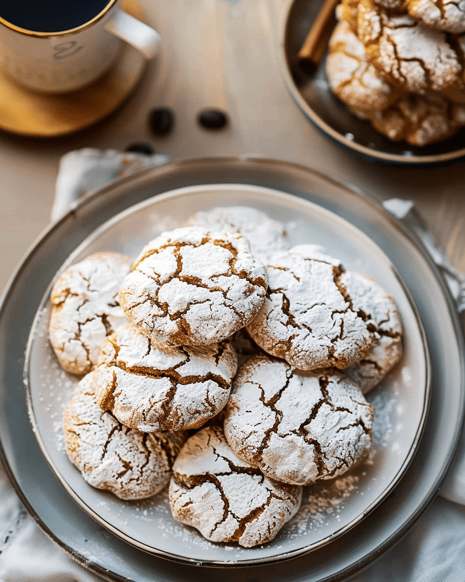 Cinnamon Coffee Crinkles