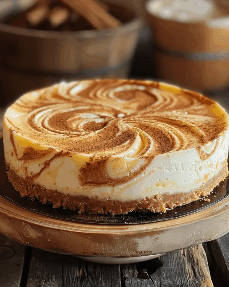 Cinnamon Swirl Cheesecake