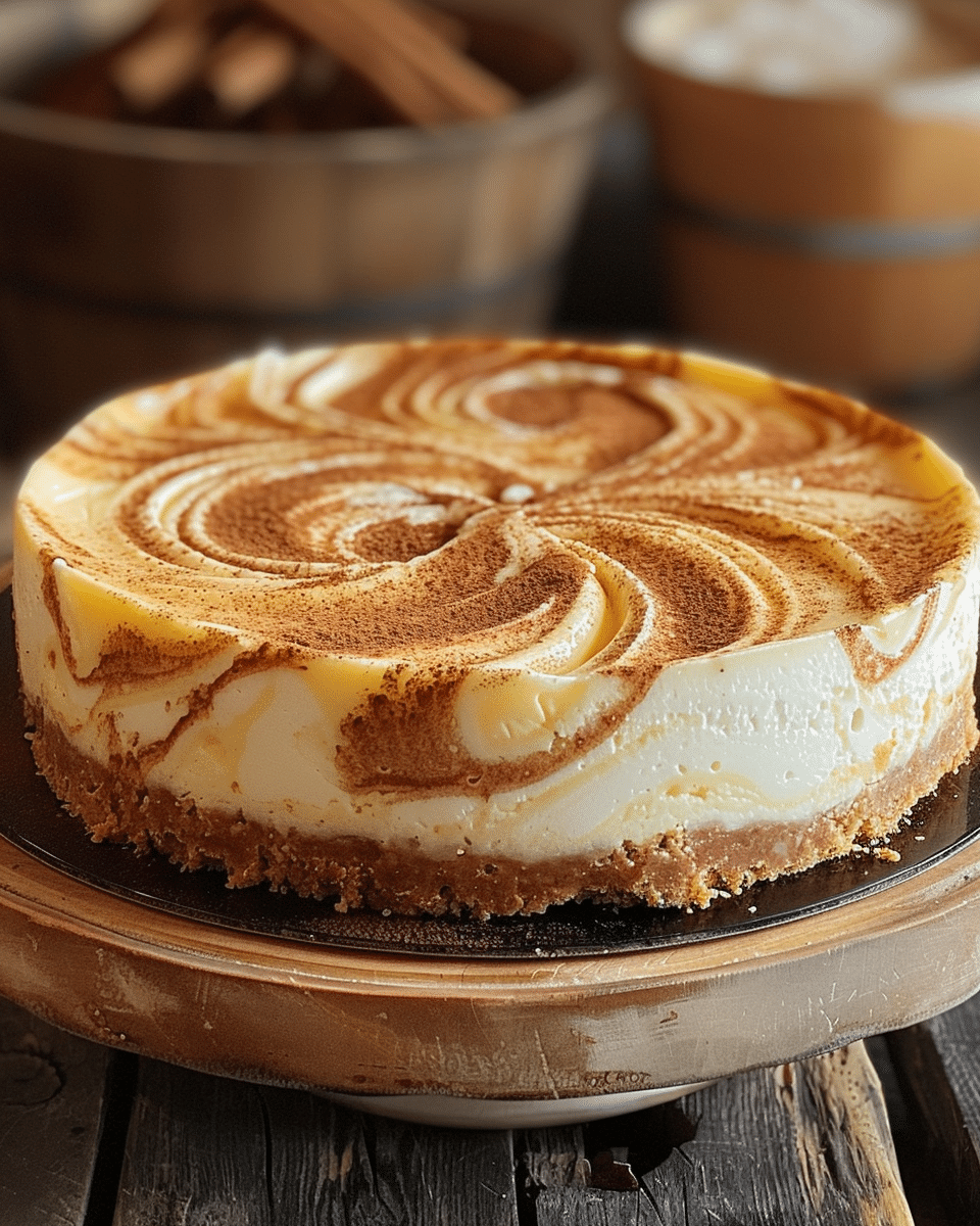 Cinnamon Swirl Cheesecake