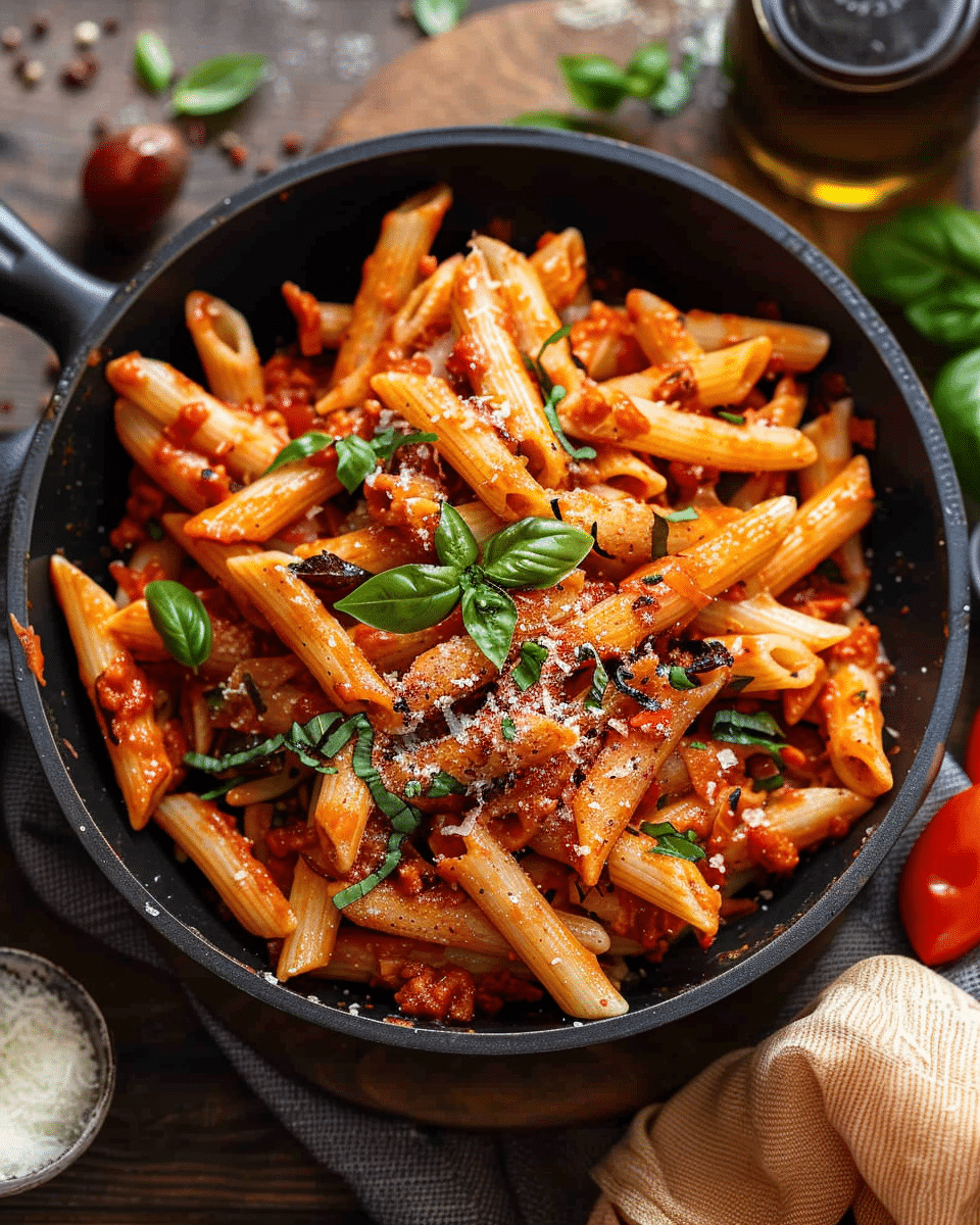 Penne Arrabbiata with Chili Crisp