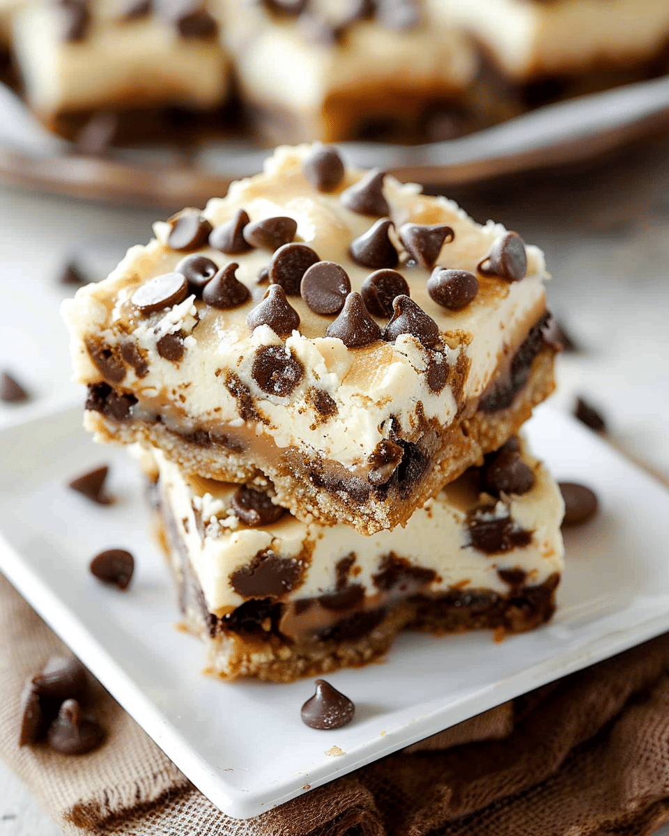Cookie Dough Cheesecake Bars Recipe