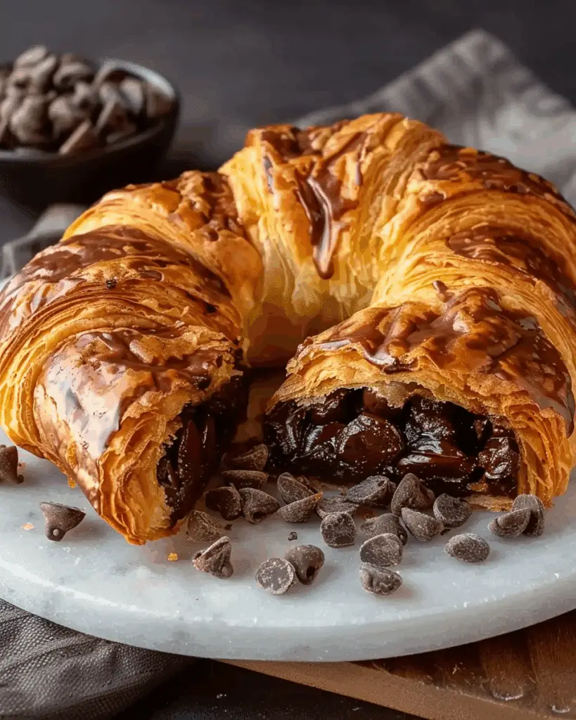 Decadent Chocolate Croissant Breakfast Bake