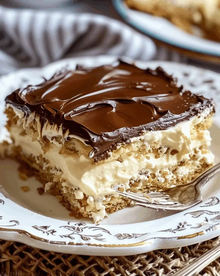 No‑Bake Éclair Cake