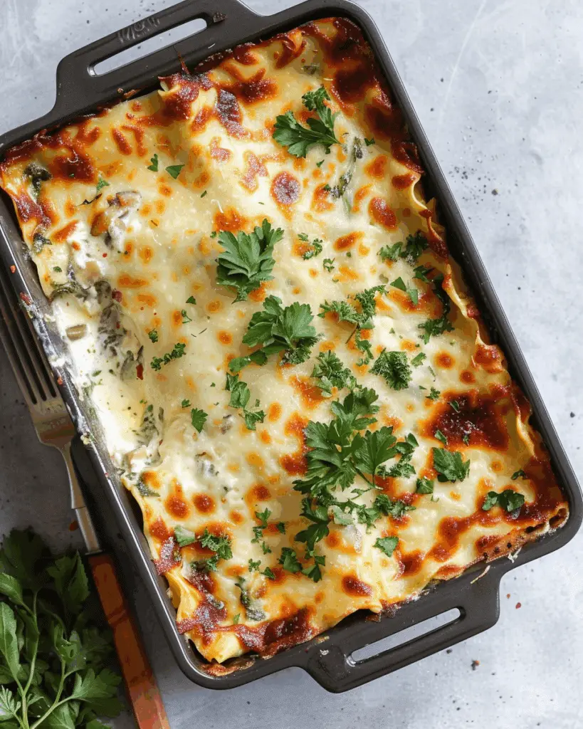Spinach and Mushroom Lasagna