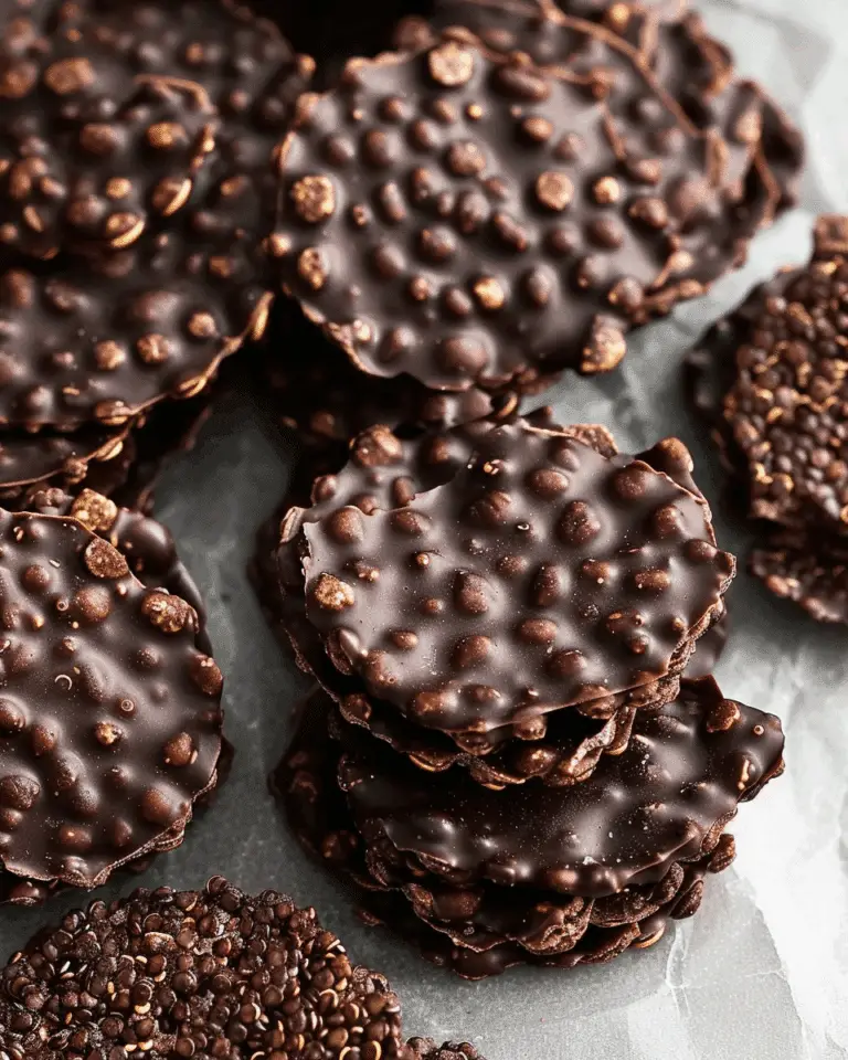 3-Ingredient Dark Chocolate Quinoa Crisps