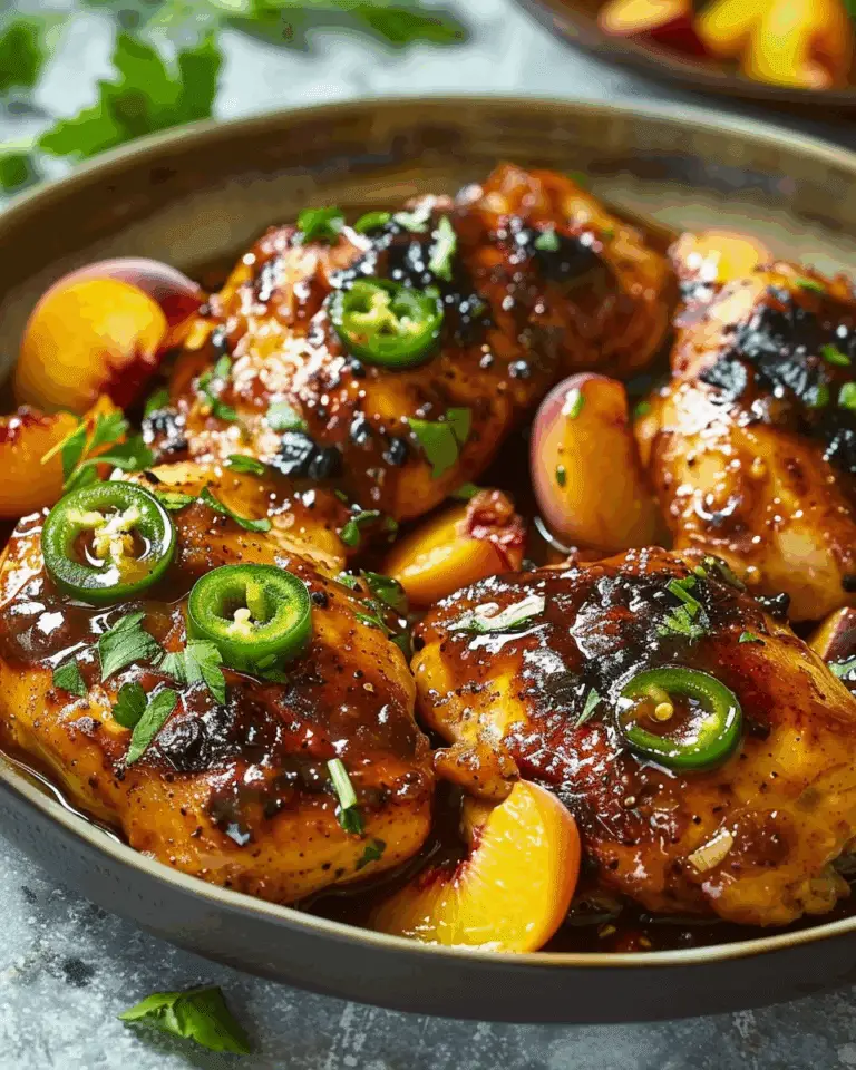 Jalapeno Peach Chicken