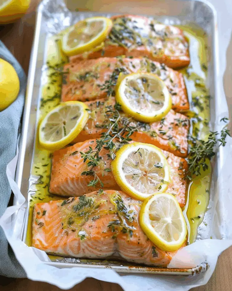 Basil Lemon Baked Salmon in Foil