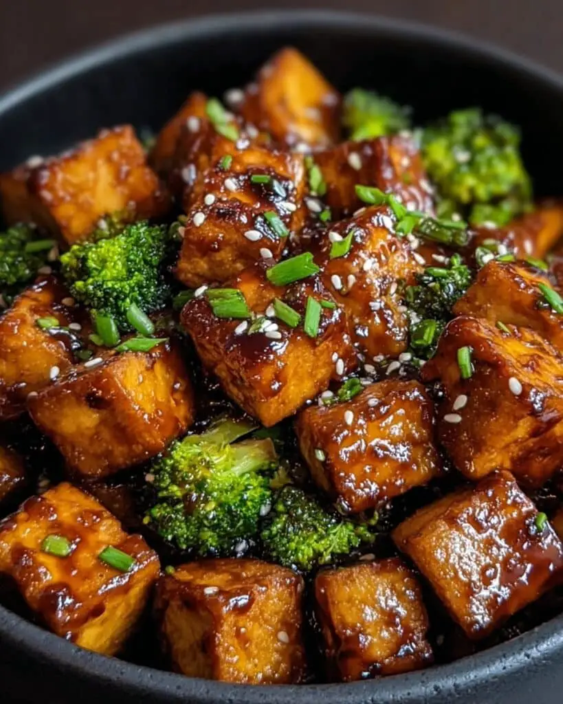 Crispy Honey Garlic Tofu