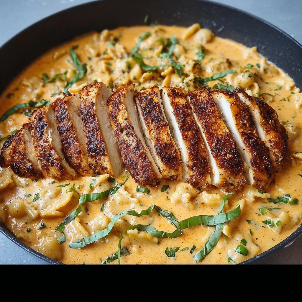 Creamy Tuscan Chicken with Pasta - Recipe Image