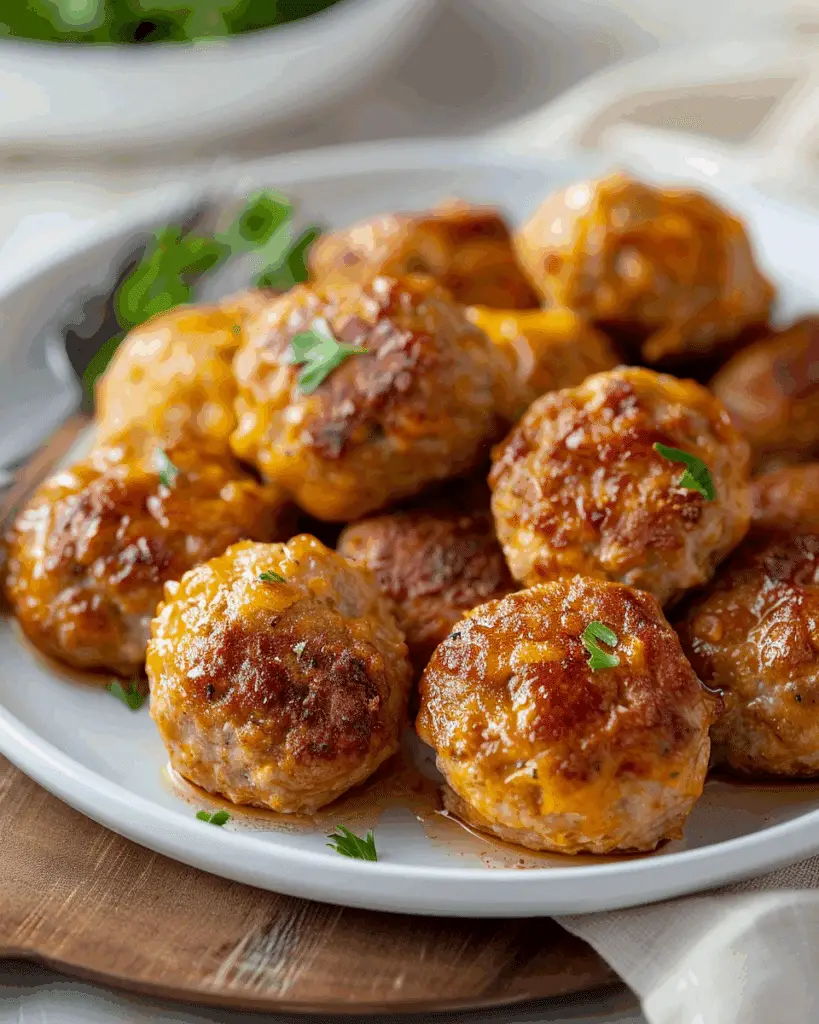 Simple & Juicy Baked Chicken Meatballs