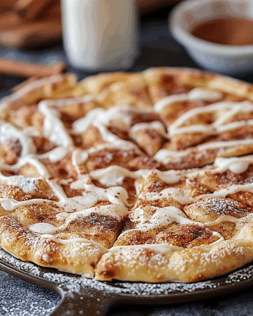 Cinnamon Sugar Dessert Pizza