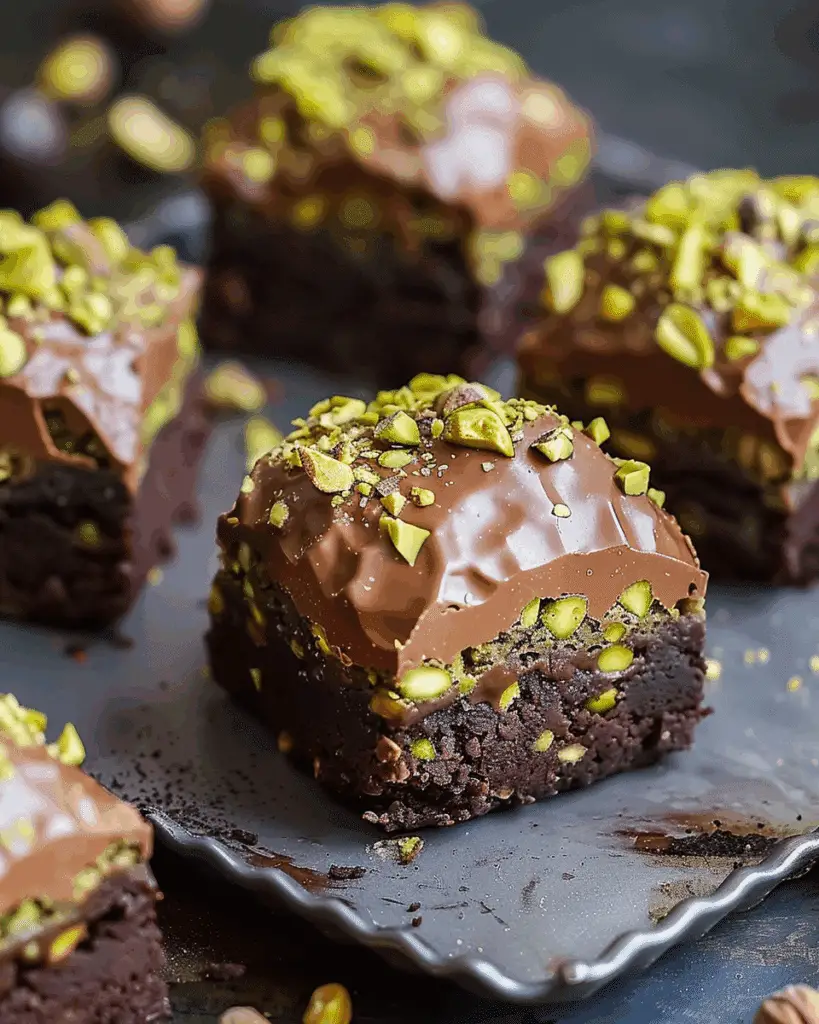 Pistachio Ferrero Rocher Brownie Truffles