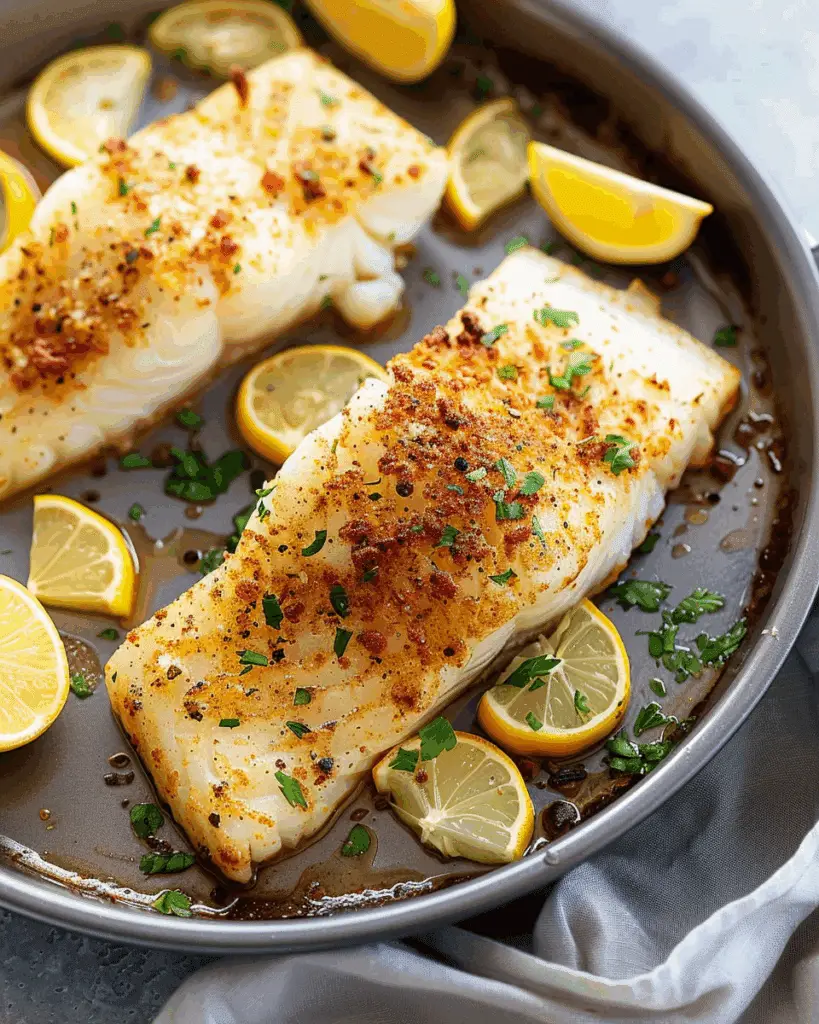Moist Oven Baked Cod