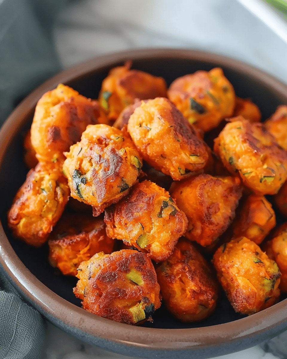 Zucchini and Sweet Potato Tots: A Healthy and Crispy Snack