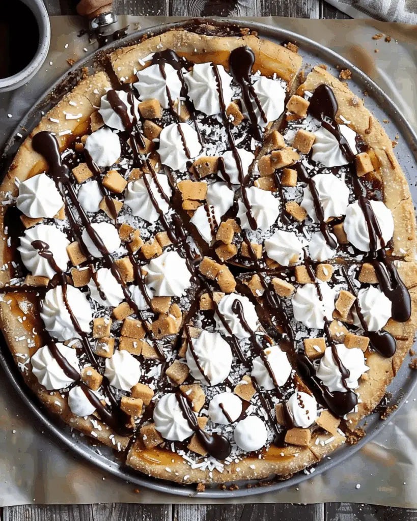 irresistible Graham‑Cookie Dessert “Pizza”