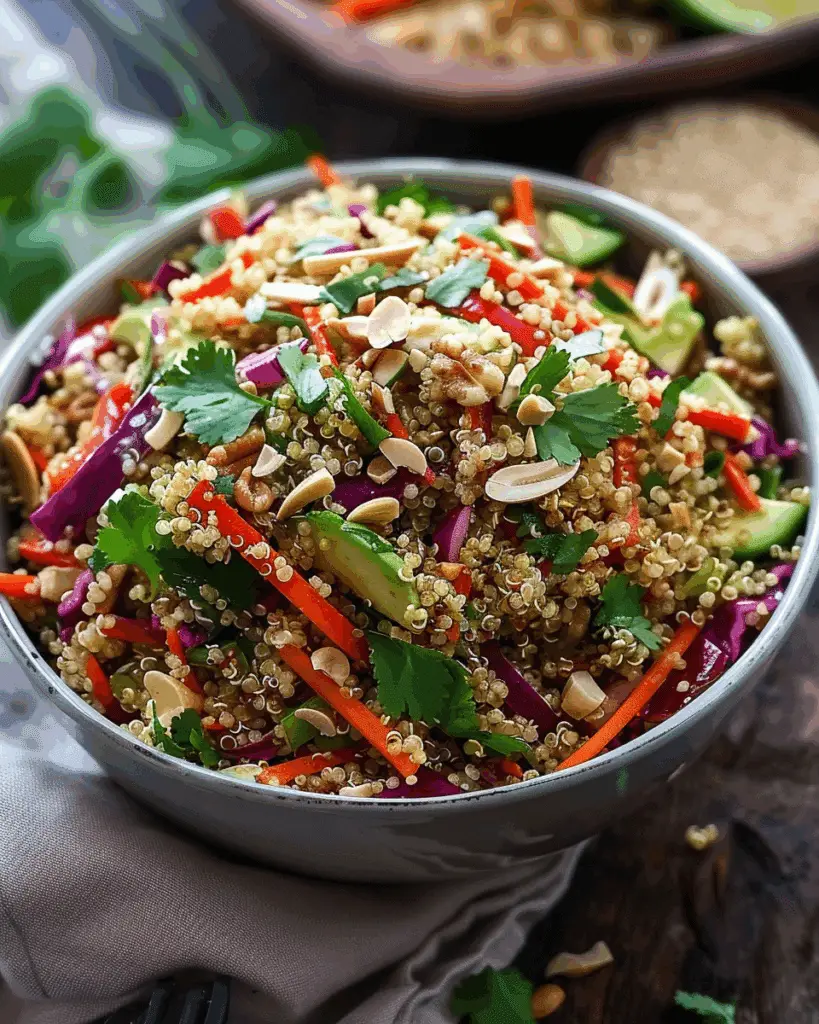 Thai Quinoa Crunch Salad: A Refreshing Healthy Delight!