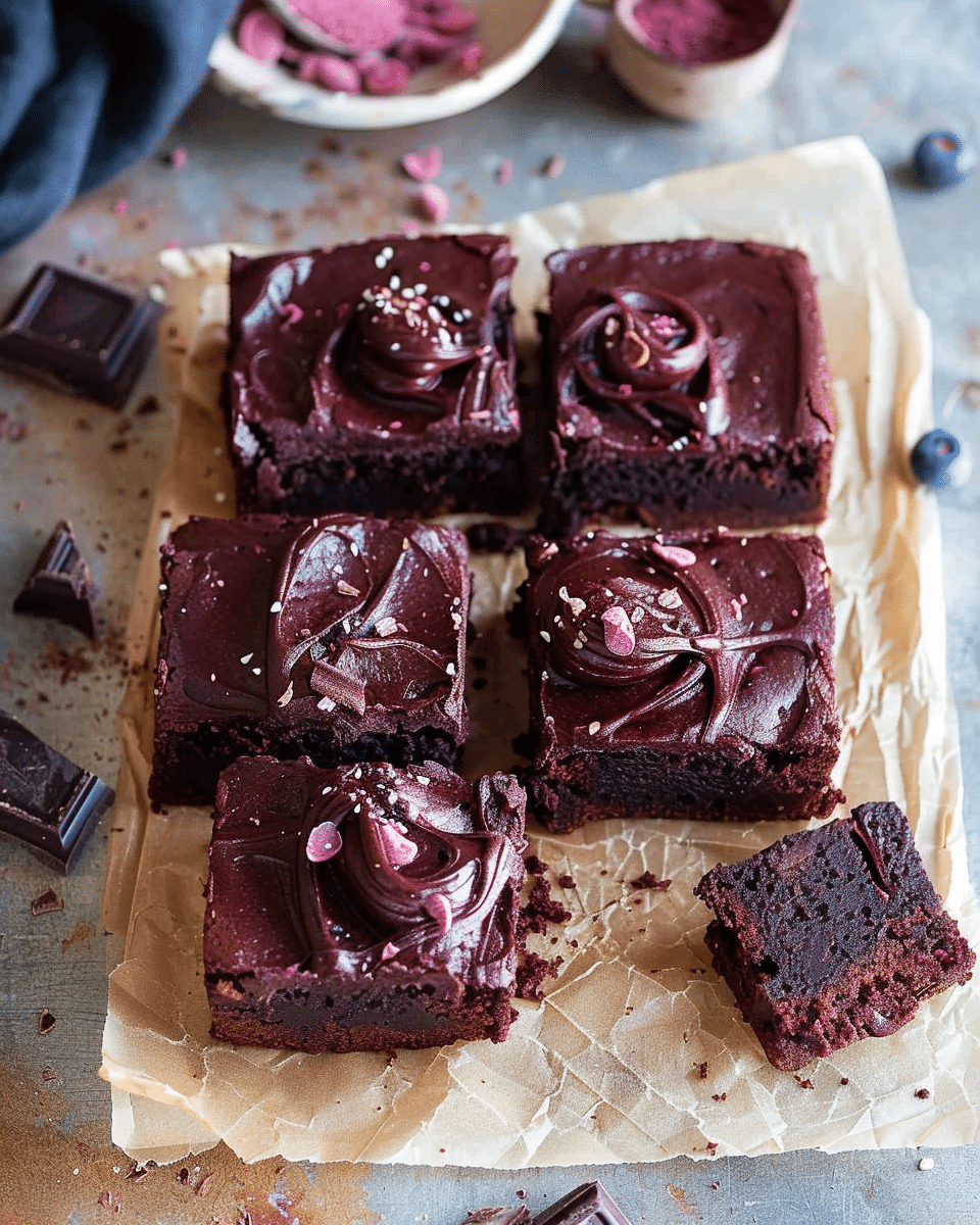 Beetroot Brownies with a Chocolate Avocado Frosting