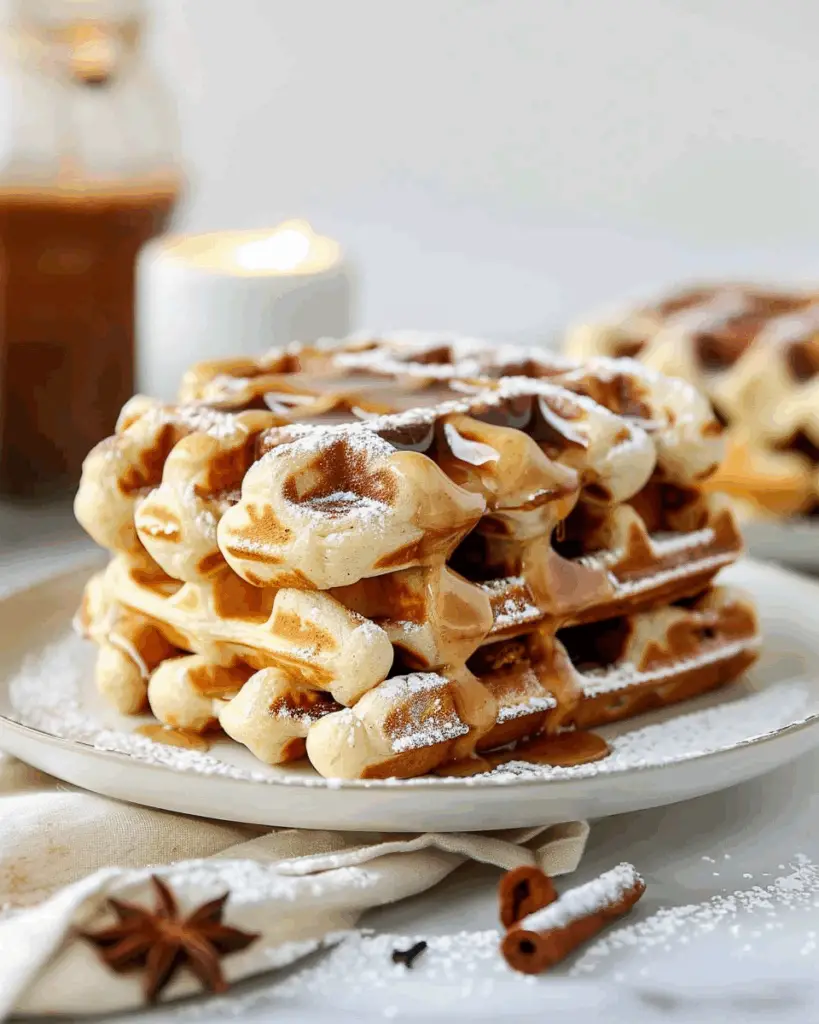 Cinnamon Roll Waffles