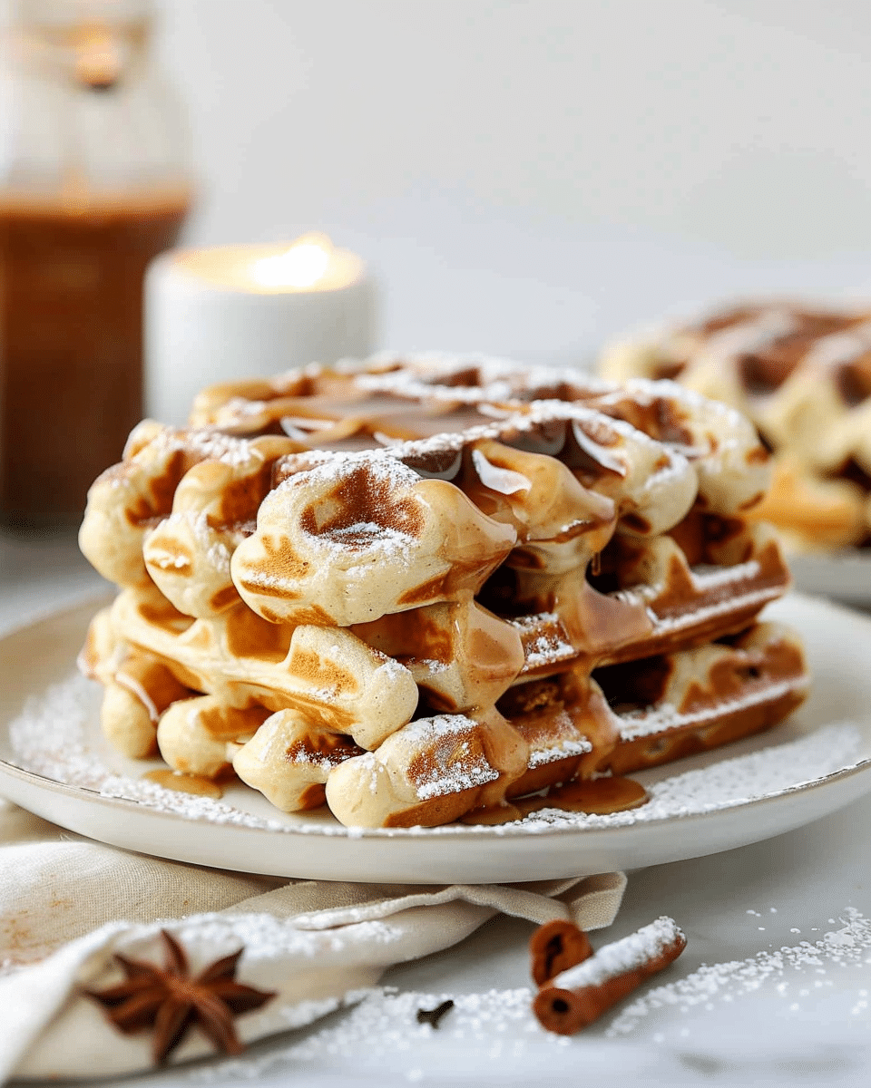 Cinnamon Roll Waffles