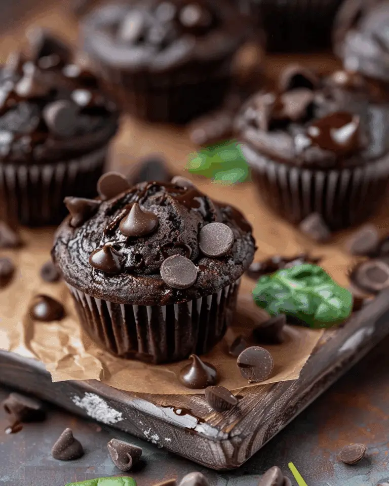 Chocolate Spinach Muffins