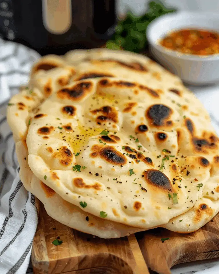 Air Fryer Garlic Naan Bread