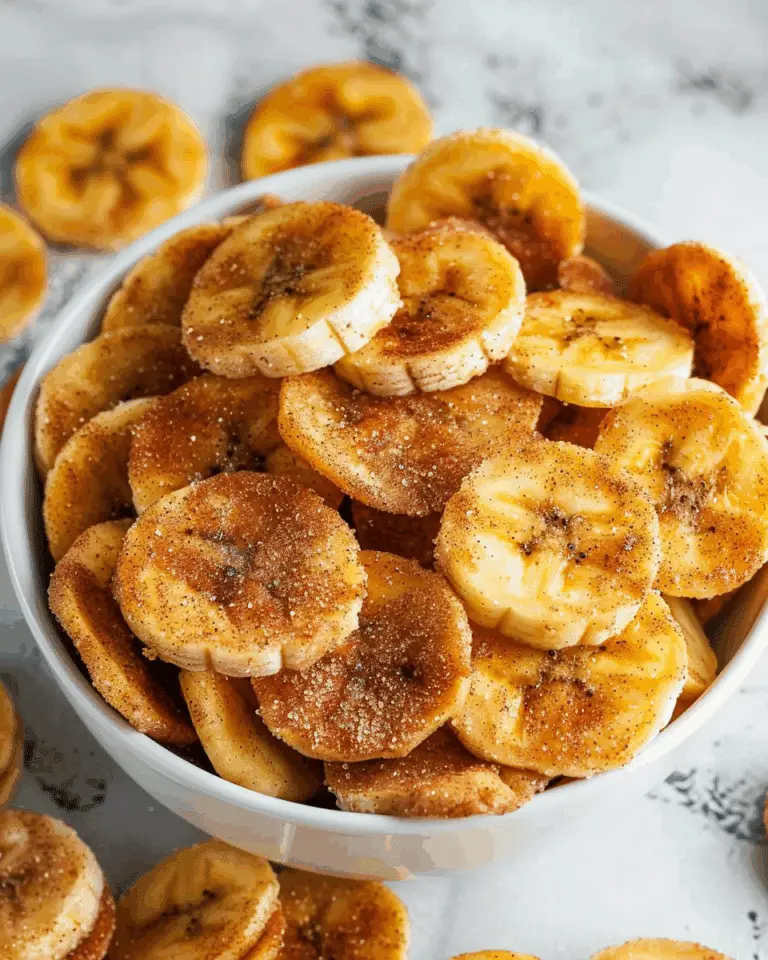 Cinnamon-Sugar Air Fryer Banana Chips: A Sweet and Crispy Snack