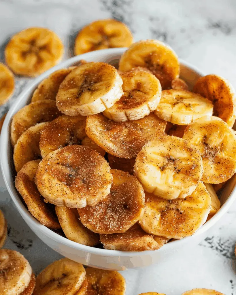 Cinnamon-Sugar Air Fryer Banana Chips: A Sweet and Crispy Snack