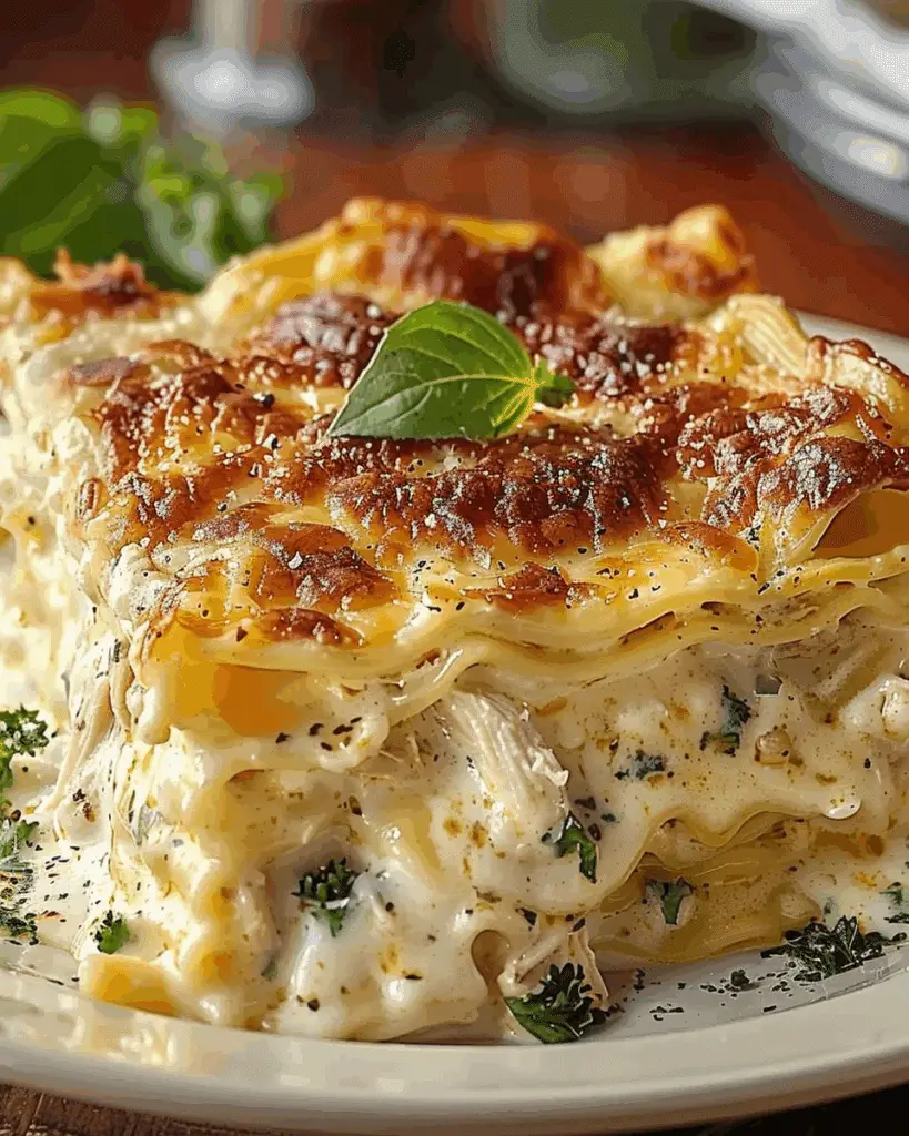 Classic Chicken Alfredo Lasagna