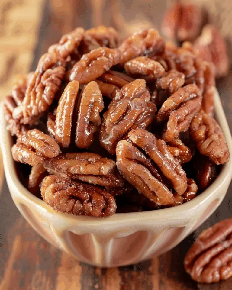 Keto Vanilla Cinnamon Candied Pecans