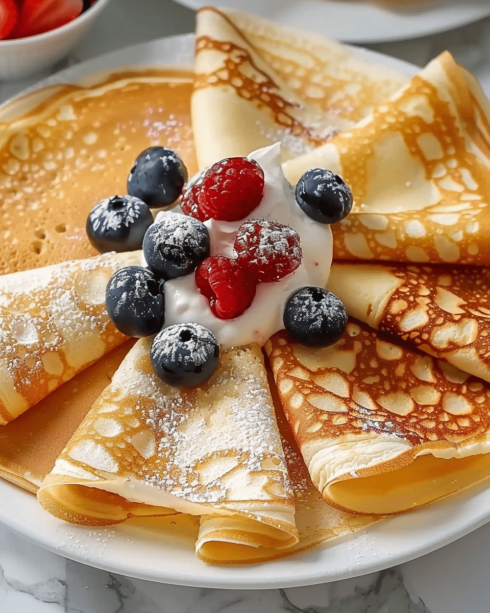 Berries and Cream Crepes