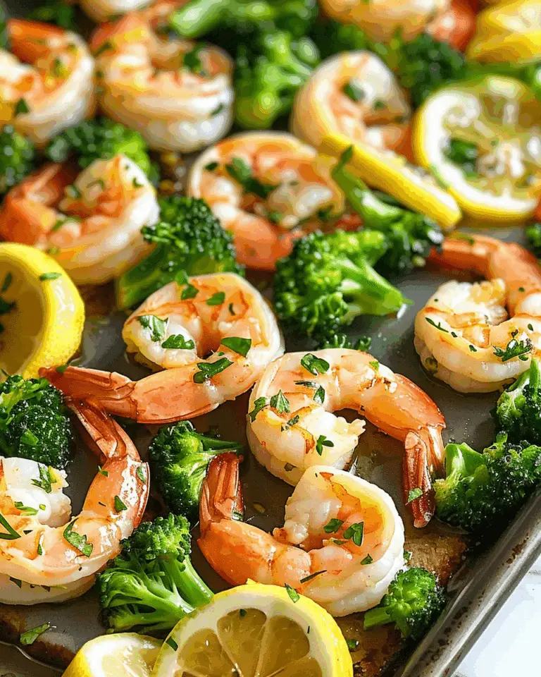 Sheet‑Pan Lemon Garlic Shrimp with Broccoli Delight