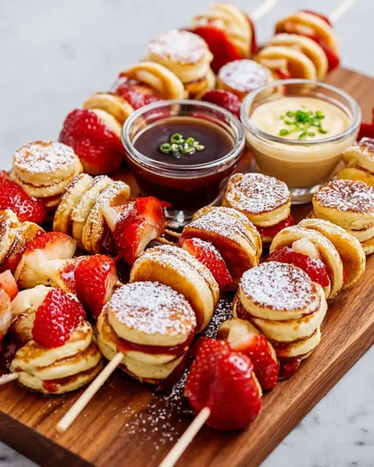 Mini Pancake Kebabs Recipe