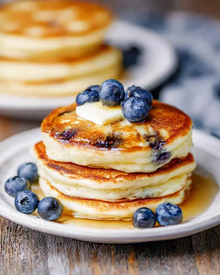 Protein-Packed Greek Yogurt Pancakes with Blueberries Recipe