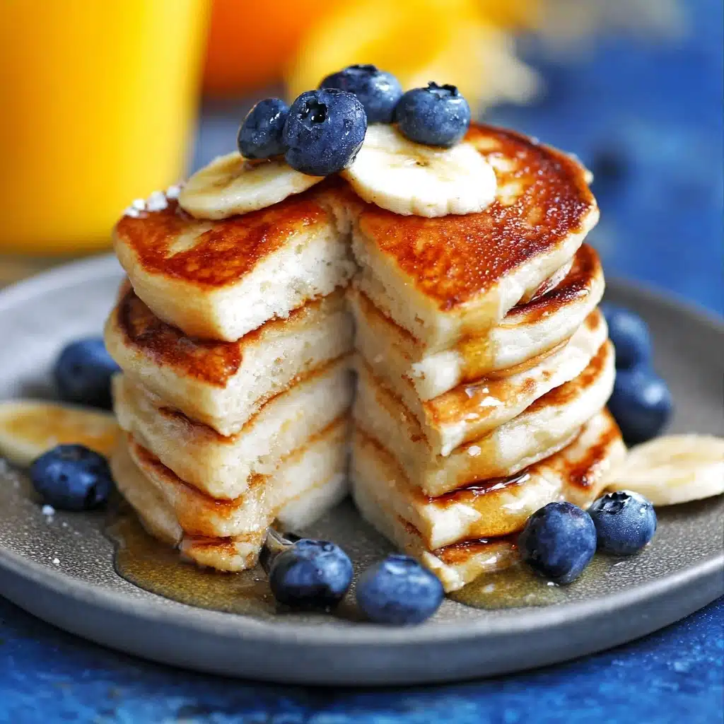 Protein-Packed Greek Yogurt Pancakes with Blueberries Recipe - Recipe Image