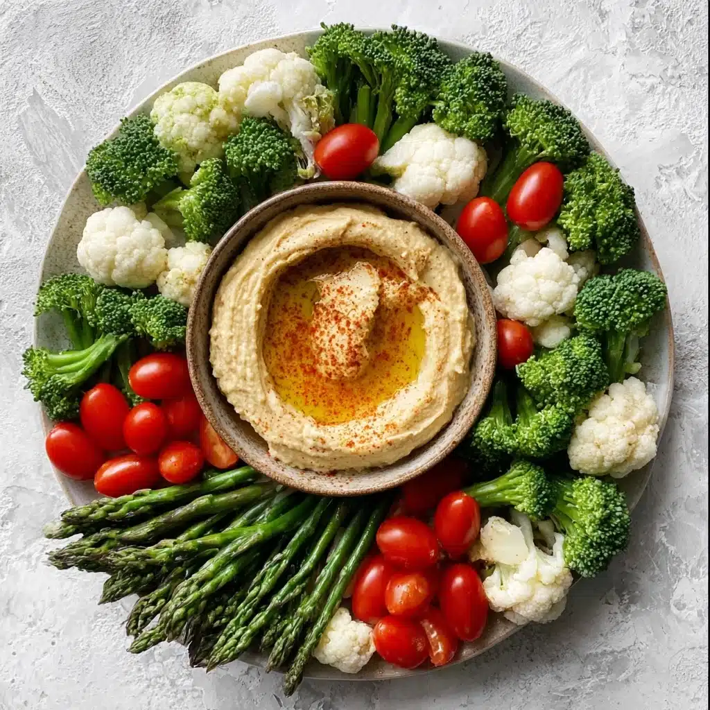 Veggie Christmas Trees with Hummus Recipe - Recipe Image
