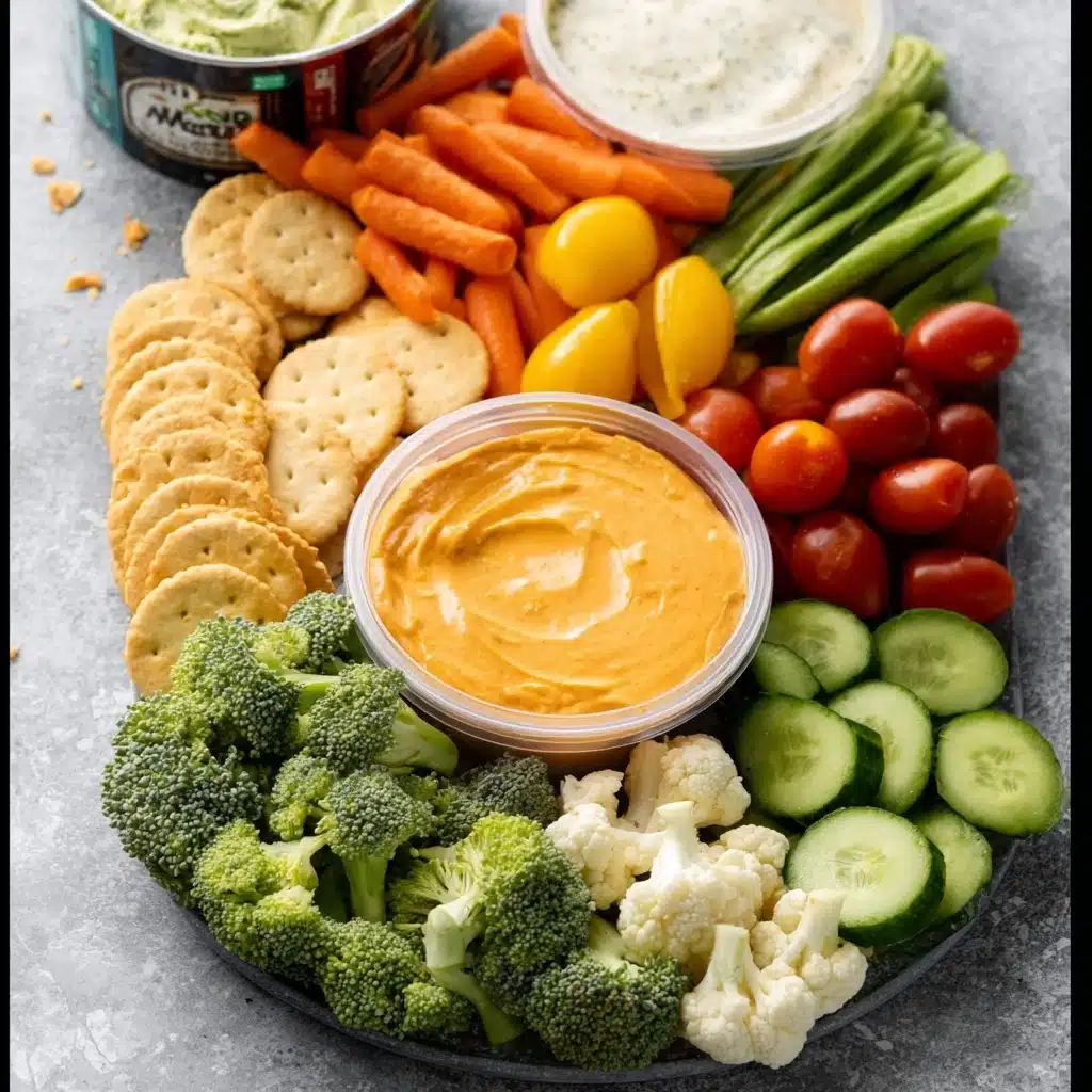 Veggie Christmas Trees with Hummus Recipe - Recipe Image